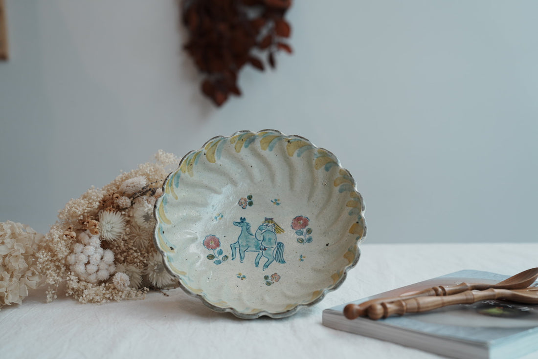 TATA Pottery Studio 田中大輝 & 田边桂- Slip Round Bowl TP15 #1