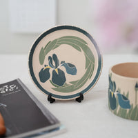 Shirogarasu Studio Blue Iris Mug with Saucer