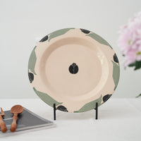 Shirogarasu Studio Black Tulip Large Round Plate