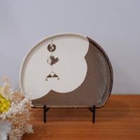 Marubankojo 丸伴工場 - Half Moon Shaped Plate MR12