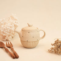 Chiho Yoshida 穗屋工房 Tea Pot - Line & Dots CY18