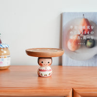 Kiezakka 木繪雜貨 Pedestal Plate - Strawberry KZ03