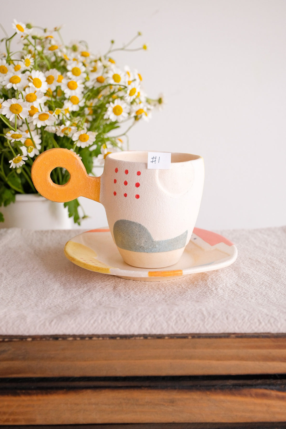 Hacorie 石丸和美 Mug with Saucer Set - Geometry HC11