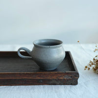 Hirokazu Furutani 古谷浩一 - Grey Glaze Round Mug HF28