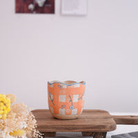 Cozy Nook - Checkered Pattern Mug with Round Bottom- CN20 #2