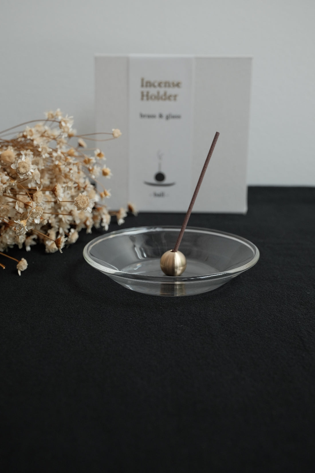 KOUSAIDO - Incense Holder Brass Top With Glass Dish