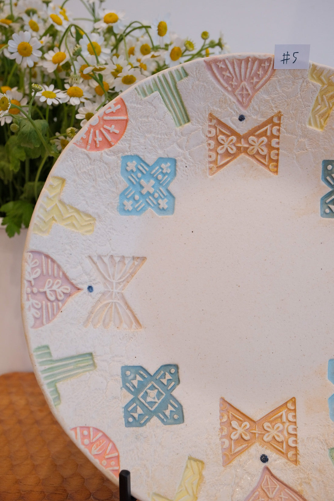 Hacorie 石丸和美 Round Plate - Stamp HC15