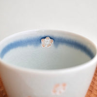Mino Ware Sakura Free Cup and Plate