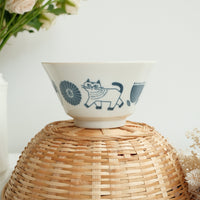 Hasami Ware Rice Bowl Cat Collection