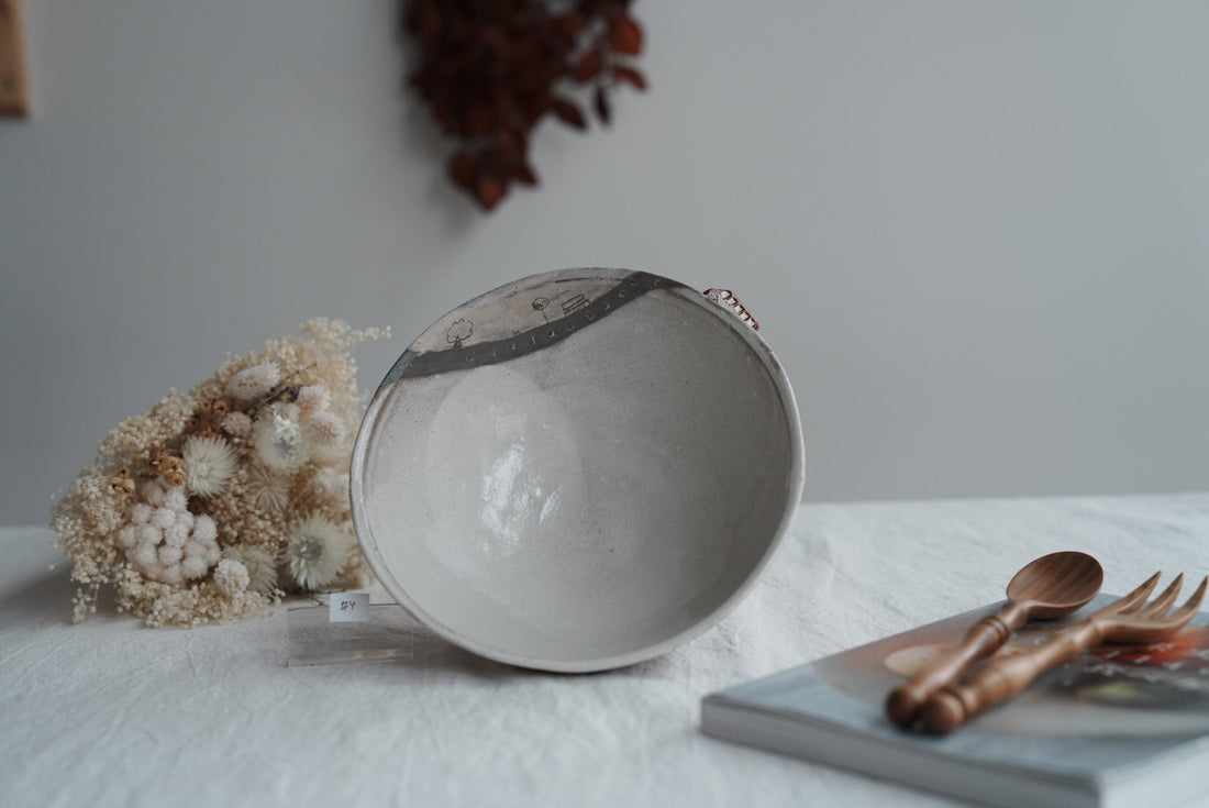 Akemi Suzuki 鈴木明美 - Red Car Ramen Bowl - 18cm AS14a