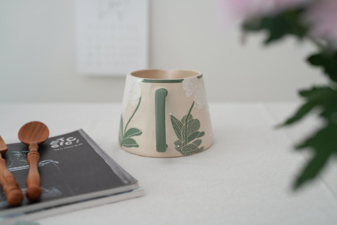 Shirogarasu Studio Moth Orchids Coffee Jug