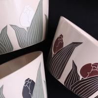 BAIYA Studio Handmade Brownie Tulip Bowl