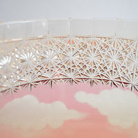 Harisho Yamada Glass - 山下白雨 Whiskey Crystal Glass- Red