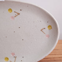 Haruko Harada 原田晴子 Flat Oval Plate - HH12 #3