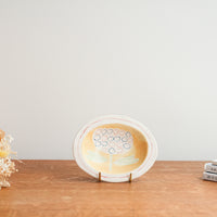 Hapun Pottery 拝志睦子 Small Oval Plate HP13
