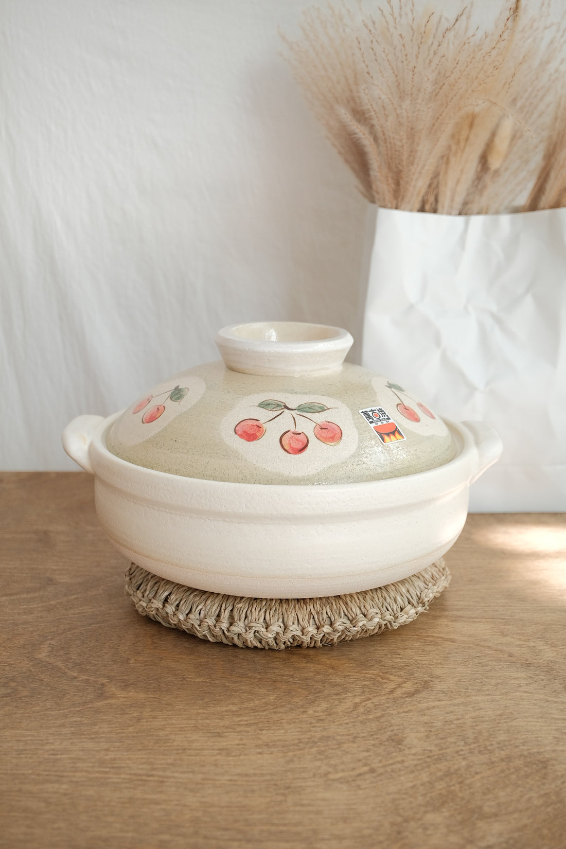 Donabe Banko Ware No.8 Cherry Clay Pot