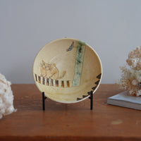 Shoko Hirano 平野照子 Cat Large Bowl SR14 #5