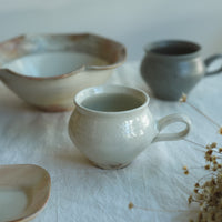 Hirokazu Furutani 古谷浩一 - White Tetsuzan Round Mug HF29