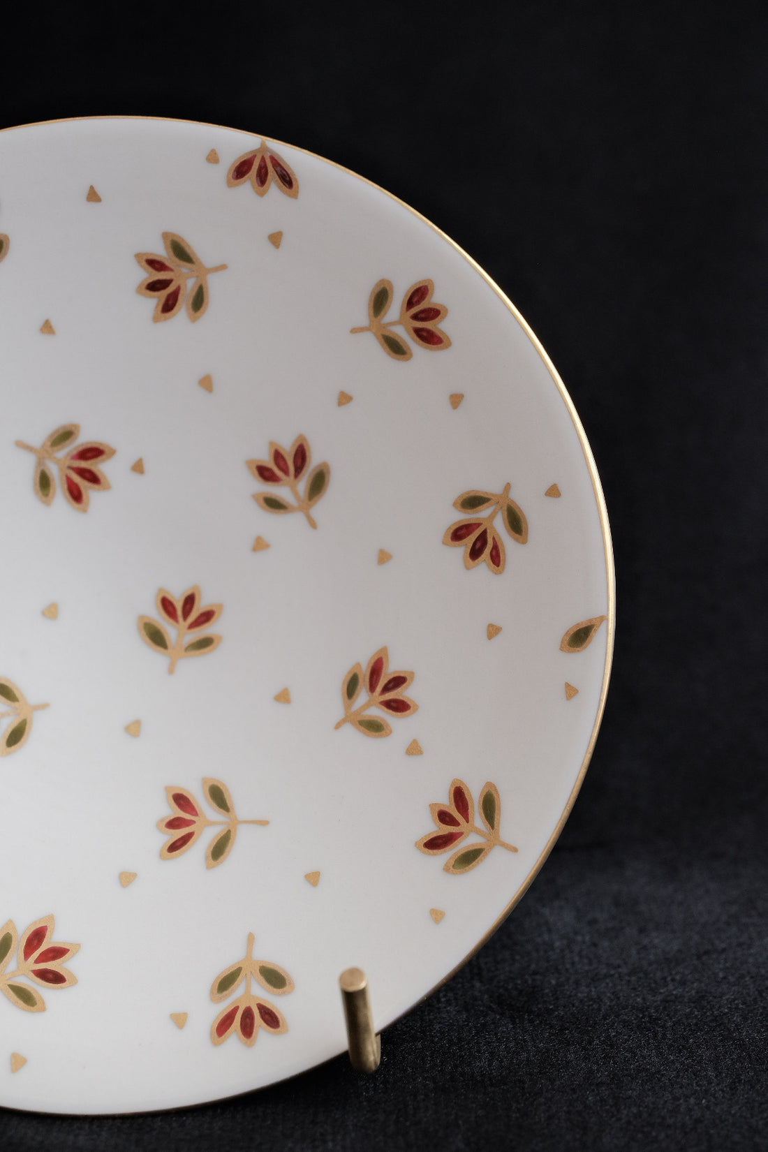 Natsumi Iino 飯野夏實 Gold Decor Small Plate - Small Flower NI002c