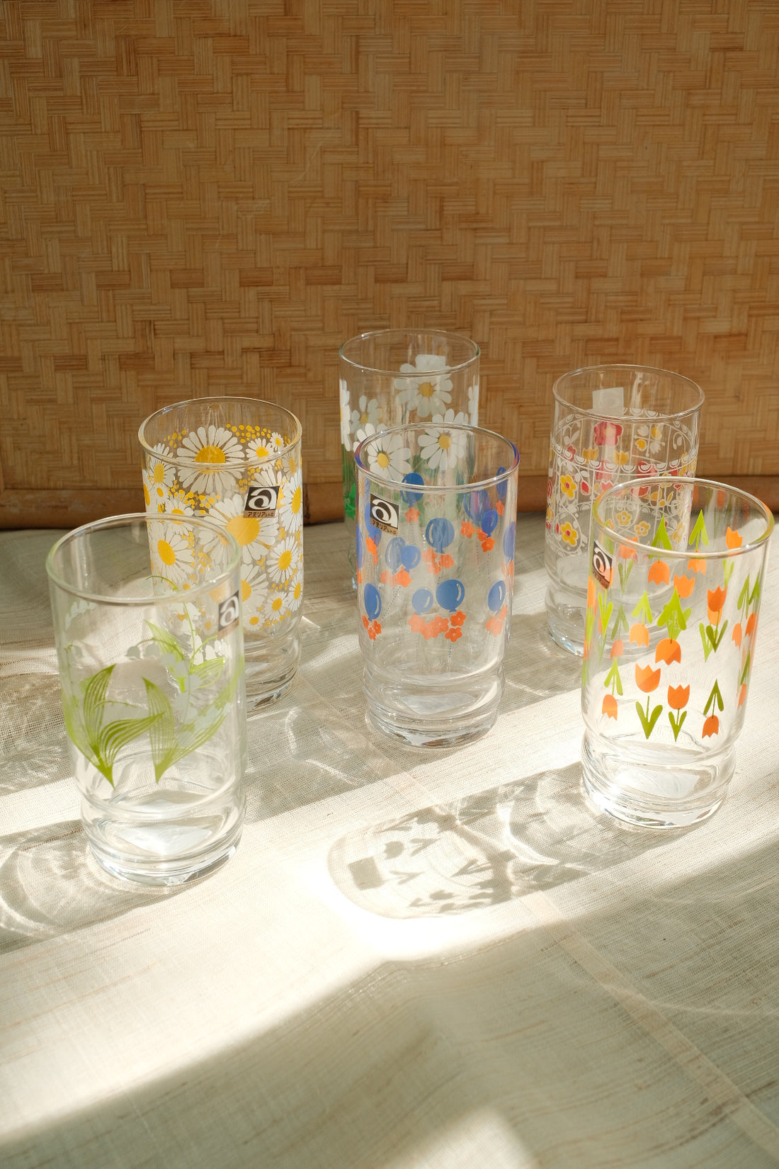 Aderia Glass Retro Tumbler - Tulip