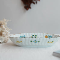 TATA Pottery Studio 田中大輝 & 田边桂- Porcelain Oval Bowl - Large TP08