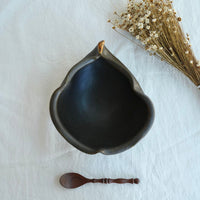 Hirokazu Furutani 古谷浩一 - Dark Brown Pear Shaped 19cm Bowl HF22