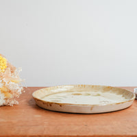 Minako Takizawa 滝沢三奈子 Large Yellow Flower Plate MW03