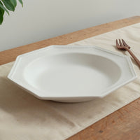 Mashiko Pottery Yoshizawa White Octagonal Deep plate