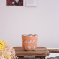 Cozy Nook - Checkered Pattern Mug with Round Bottom- CN20 #2
