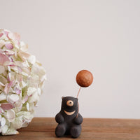 Hanamame 三浦孝之&三浦潤 - Black Bear Figurine