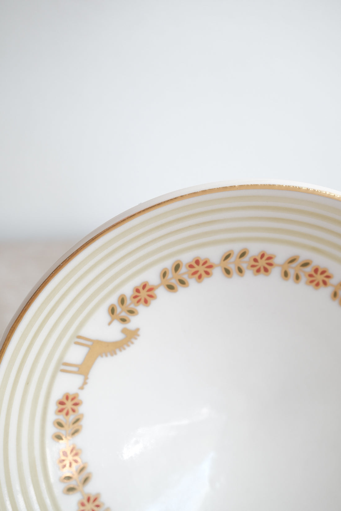 Natsumi Iino 飯野夏實 Gold Decor Small Plate - Horse NI005a