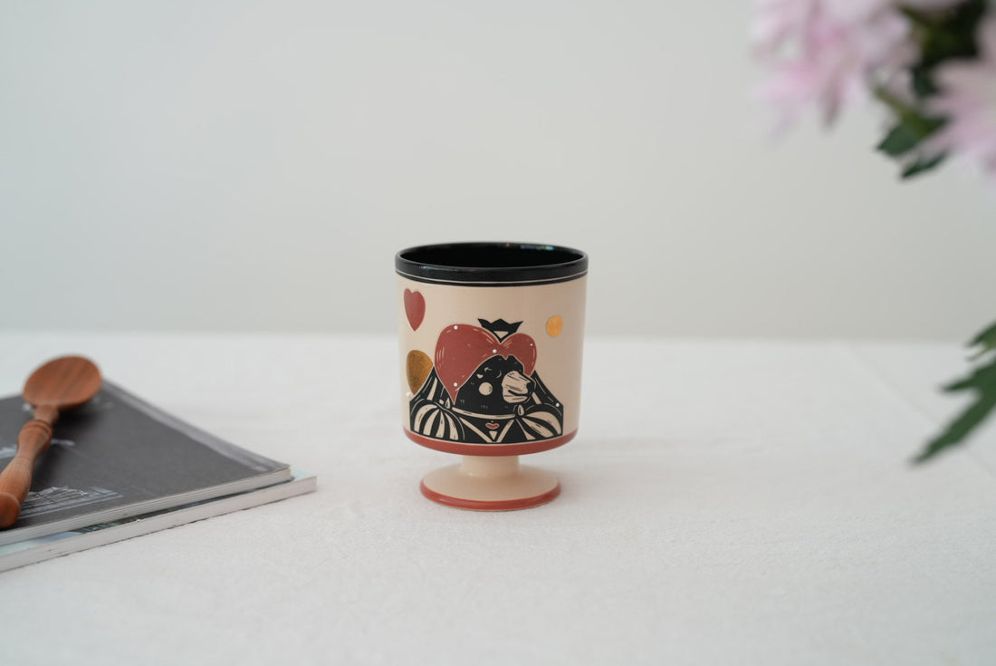 Shirogarasu Studio Poker Black Goblet