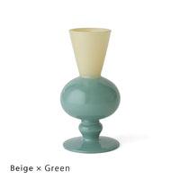 Amabro Ware Two Tone Glass Mini Vase