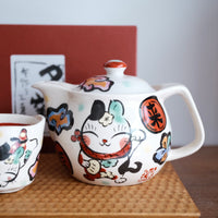 夕立窯 Japanese Style Tea Set - Lucky Cat