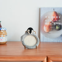 Aya and Yoshiko Wool Felt Small Animal Coaster - Penguin YS02