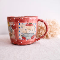 Asako Yamaguchi 山口麻子 Animal Grid Large Mug AI01