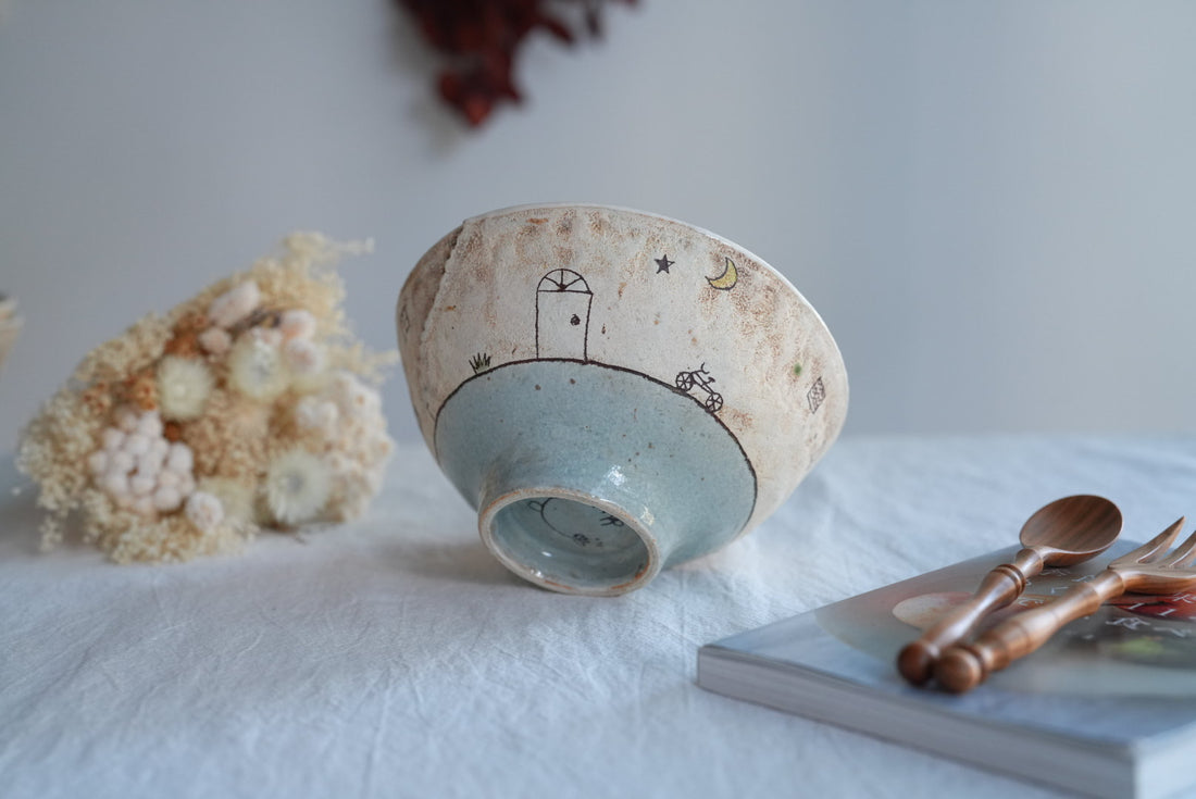 Akemi Suzuki 鈴木明美 - White Wall Collection - Ramen Bowl AS30