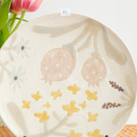 Makiko Okizawa 冲澤真纪子- 21cm Flower Plate MA08