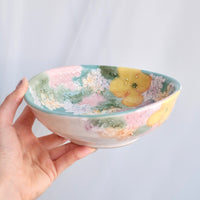 Seto Ware Flower Deep Plate