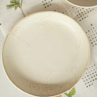 Mashiko Pottery Yoshizawa Lazy Cat Plate