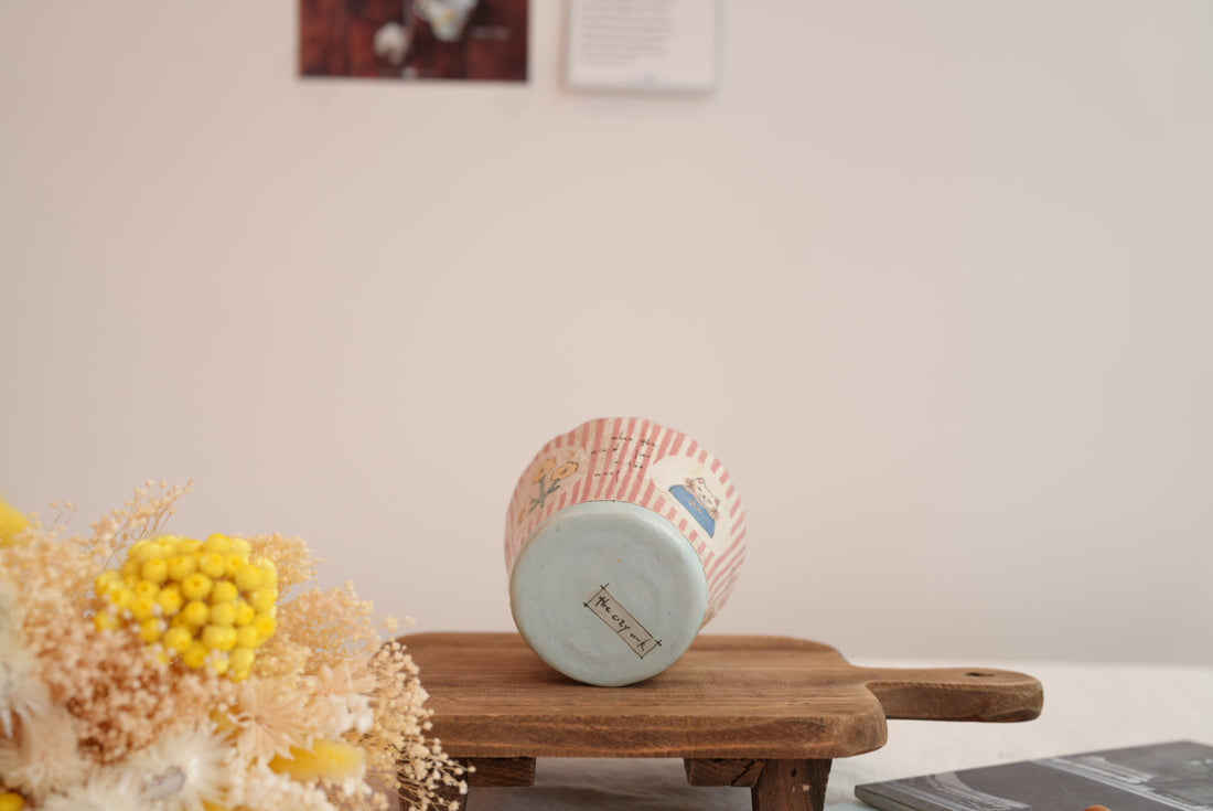 Cozy Nook - Patterned Free Cup with Line Details- CN16 #1