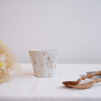 Hamasaka Naoko 浜坂尚子 Hand Painted Gold Deco Octagon Cup - HN09 #3