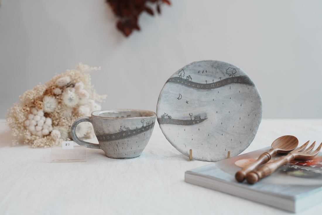 Akemi Suzuki 鈴木明美 - Road Collection Mug with Saucer AS11