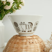 Hasami Ware Ramen Bowl Cat Collection