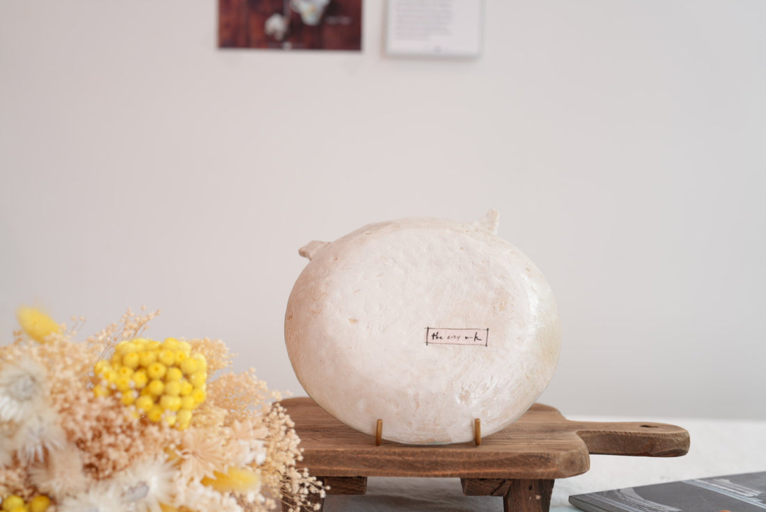 Cozy Nook - Checkered Pattern Round Plate- CN07 #2