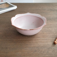 Norio Nakabayashi 中林範夫 Medium Floral Shaped Bowl - Pink NN02