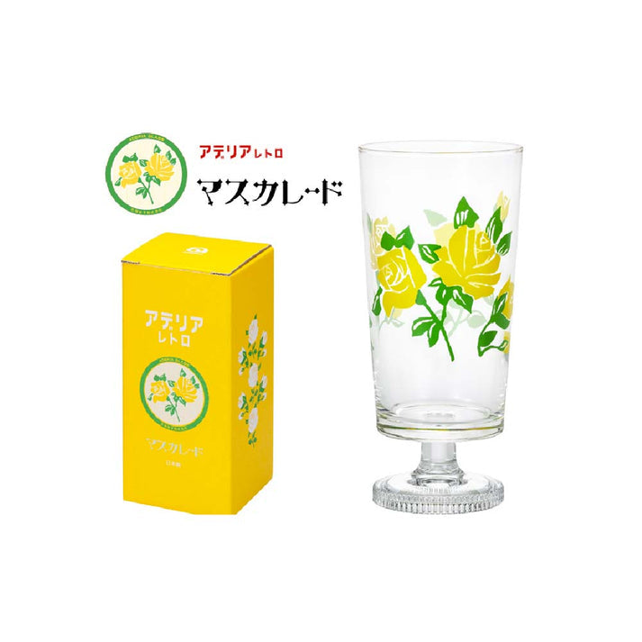 Aderia Glass Goblet - Yellow Rose