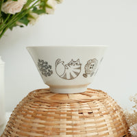 Hasami Ware Rice Bowl Cat Collection