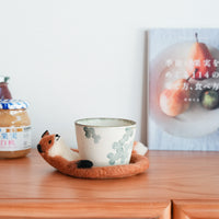 Aya and Yoshiko Wool Felt Animal Coaster - Fox YS11