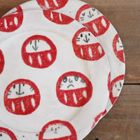 Tomotaro 岡村友太郎 - Daruma Round Plate